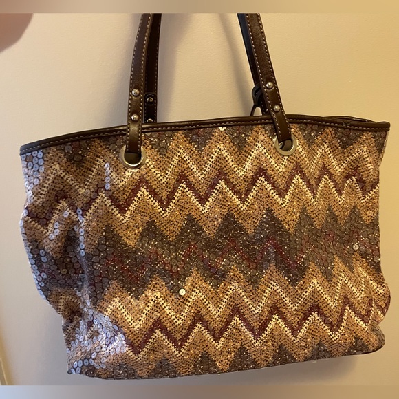 NINE WEST BNWOT. Gorgeous & Glam Sequin Tote or Diaper bag!! - Picture 4 of 9